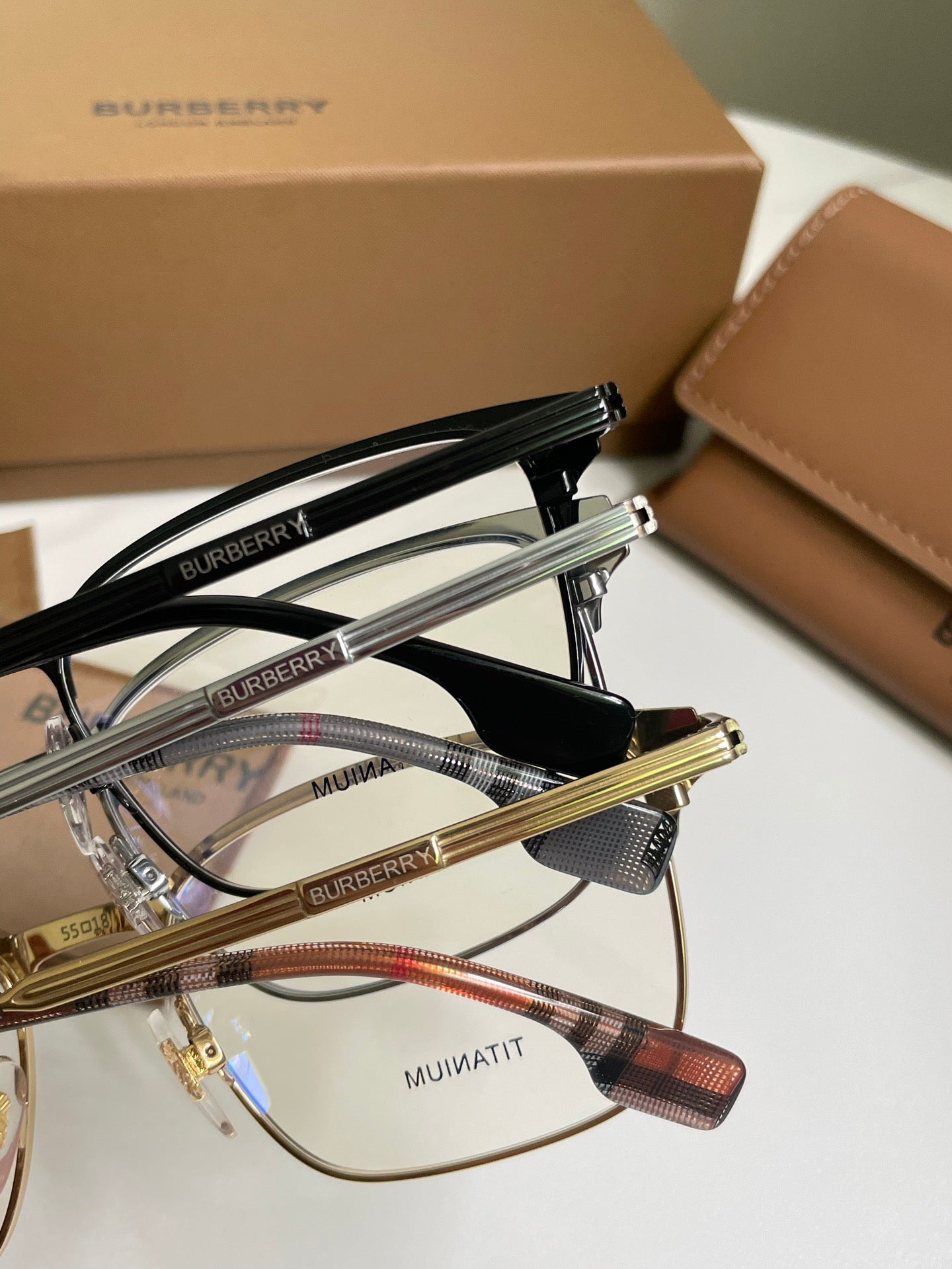 Inspired Burberry BE1372 – Business Rectangle Titanium Optical Eyeglasses (1:1 Mirror Quality)