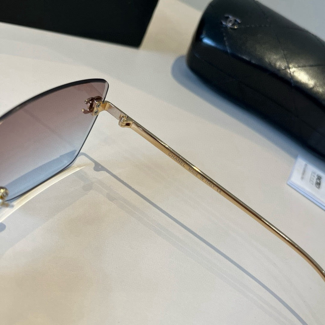 Inspired Chanel 6B073 – Rimless Gradient Square Sunglasses (1:1 Mirror Quality)