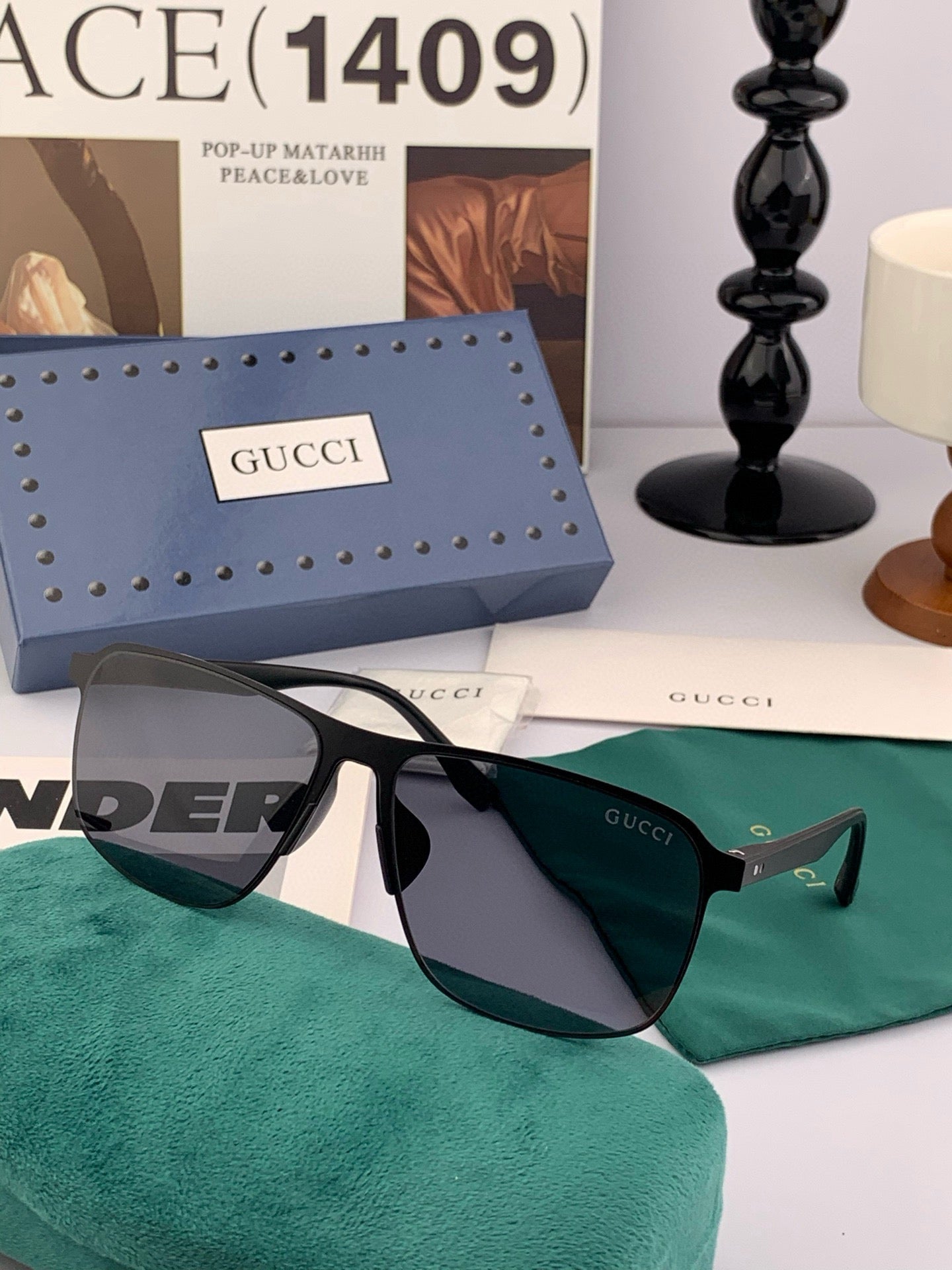 Gucci G4807 Aviator Polarized Sunglasses for Men (Inspired, 1:1 Mirror Quality)