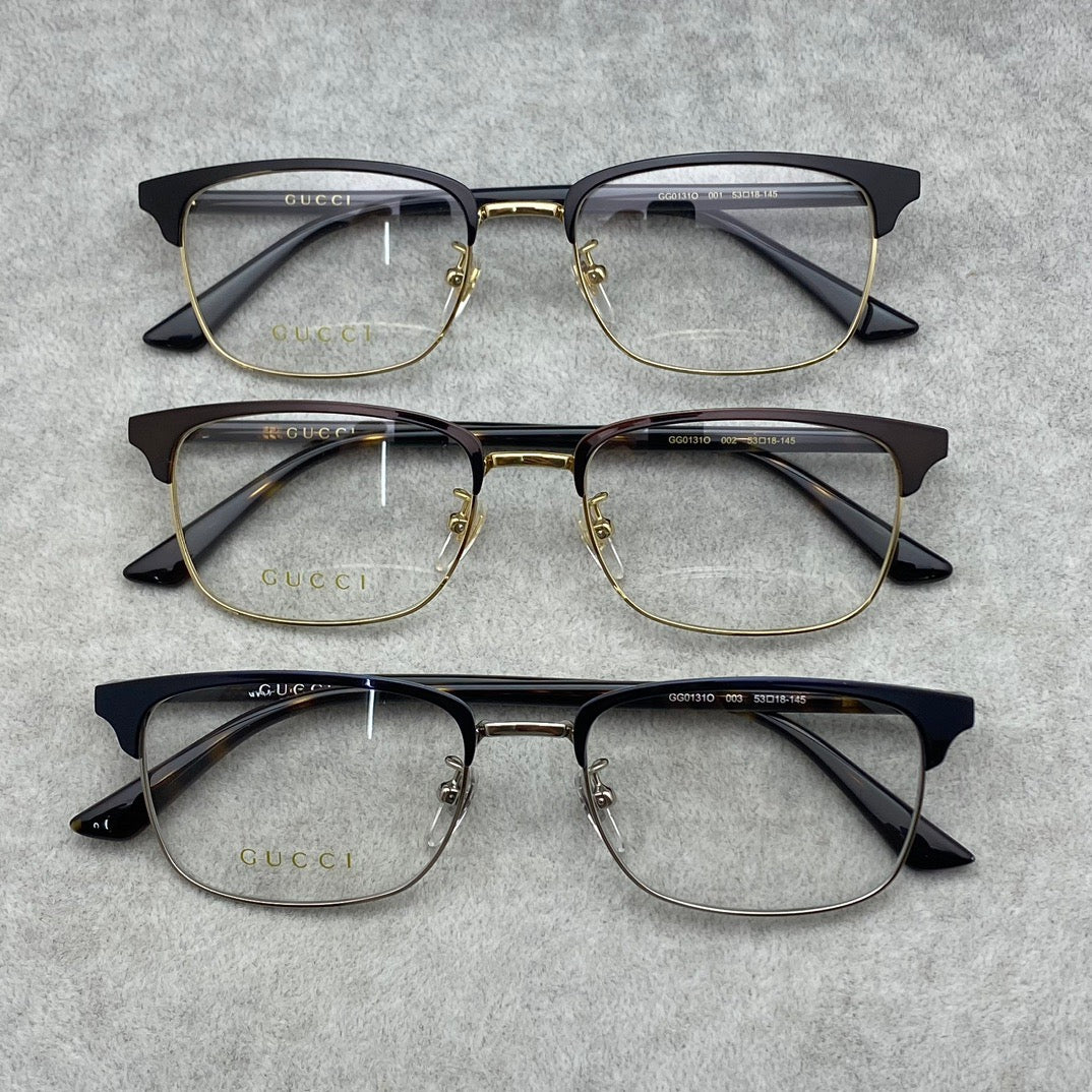 Inspired Gucci GG0131O Optical Eyeglasses – Rectangular Frame (1:1 Mirror Quality)