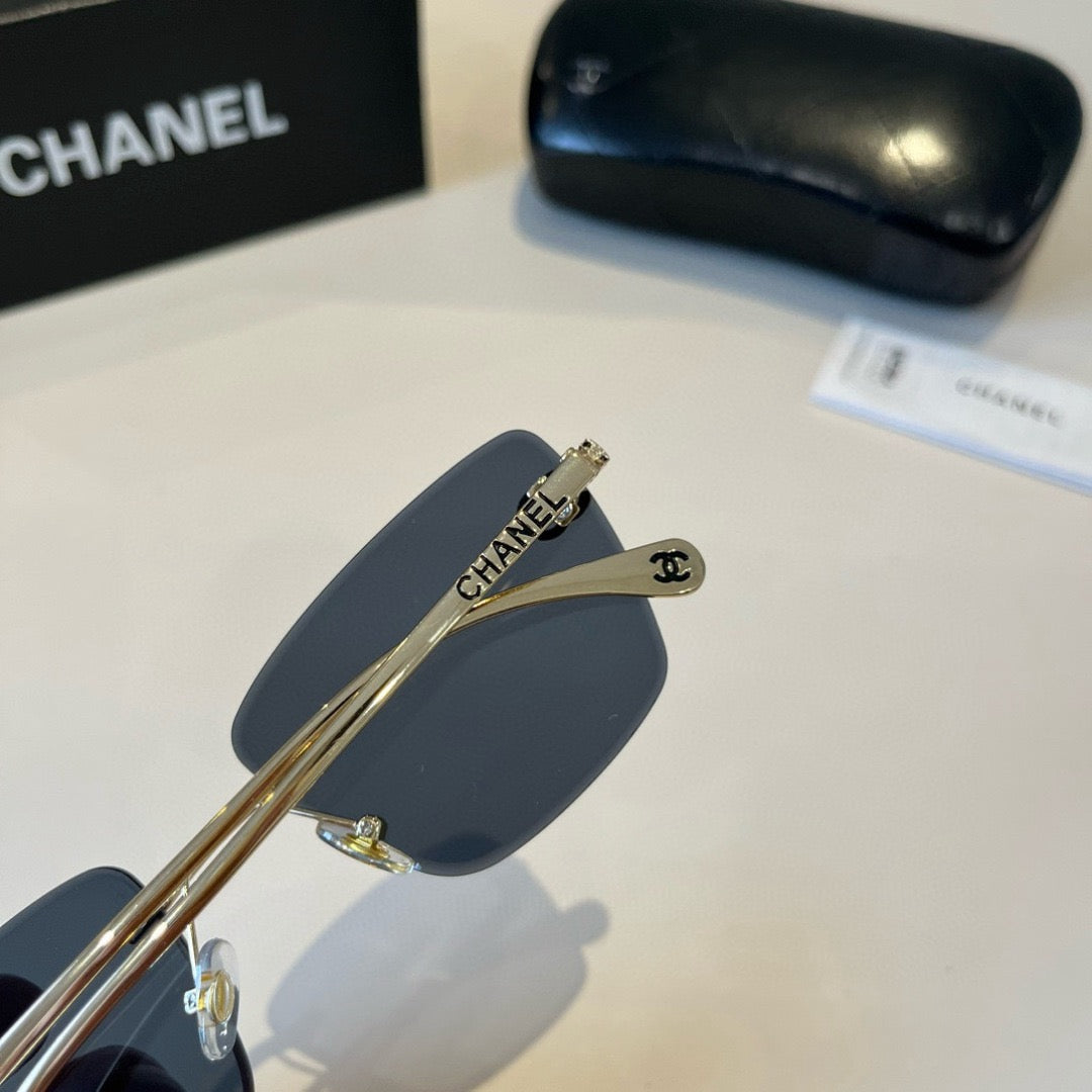 Inspired Chanel 6B073 – Rimless Square Sunglasses (1:1 Mirror Quality)