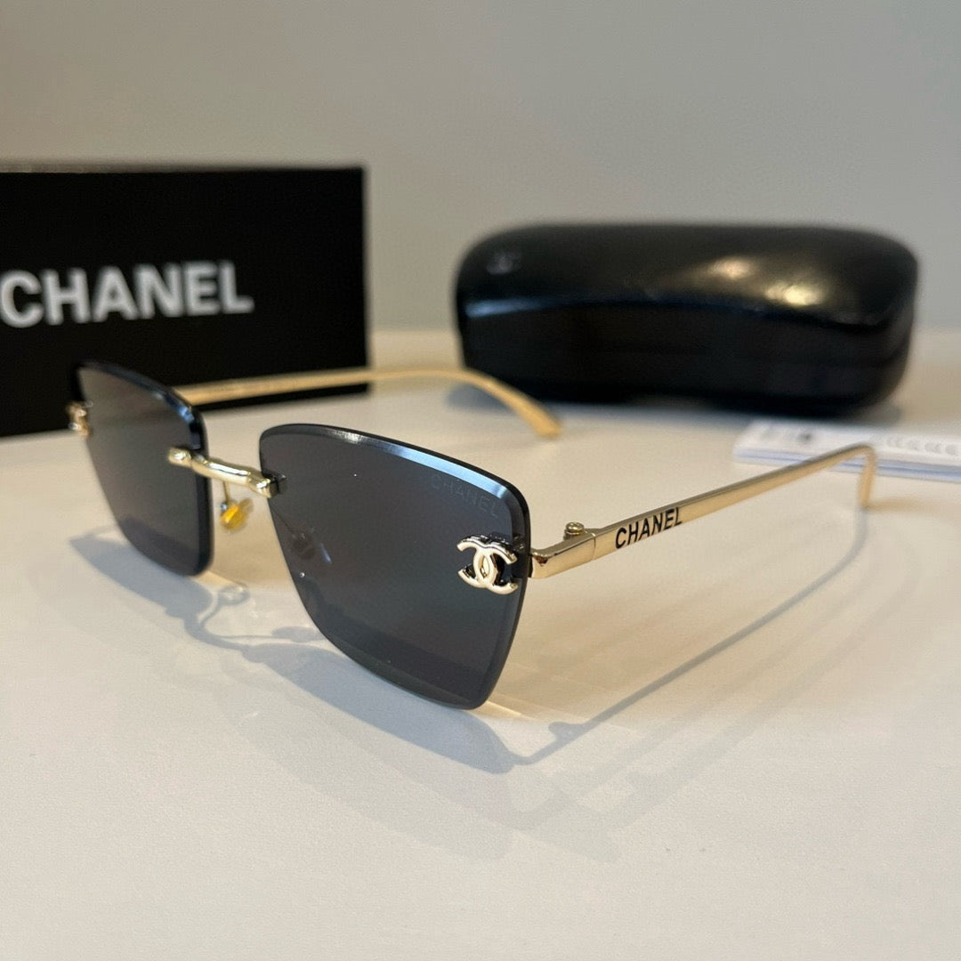 Inspired Chanel 6B073 – Rimless Square Sunglasses (1:1 Mirror Quality)