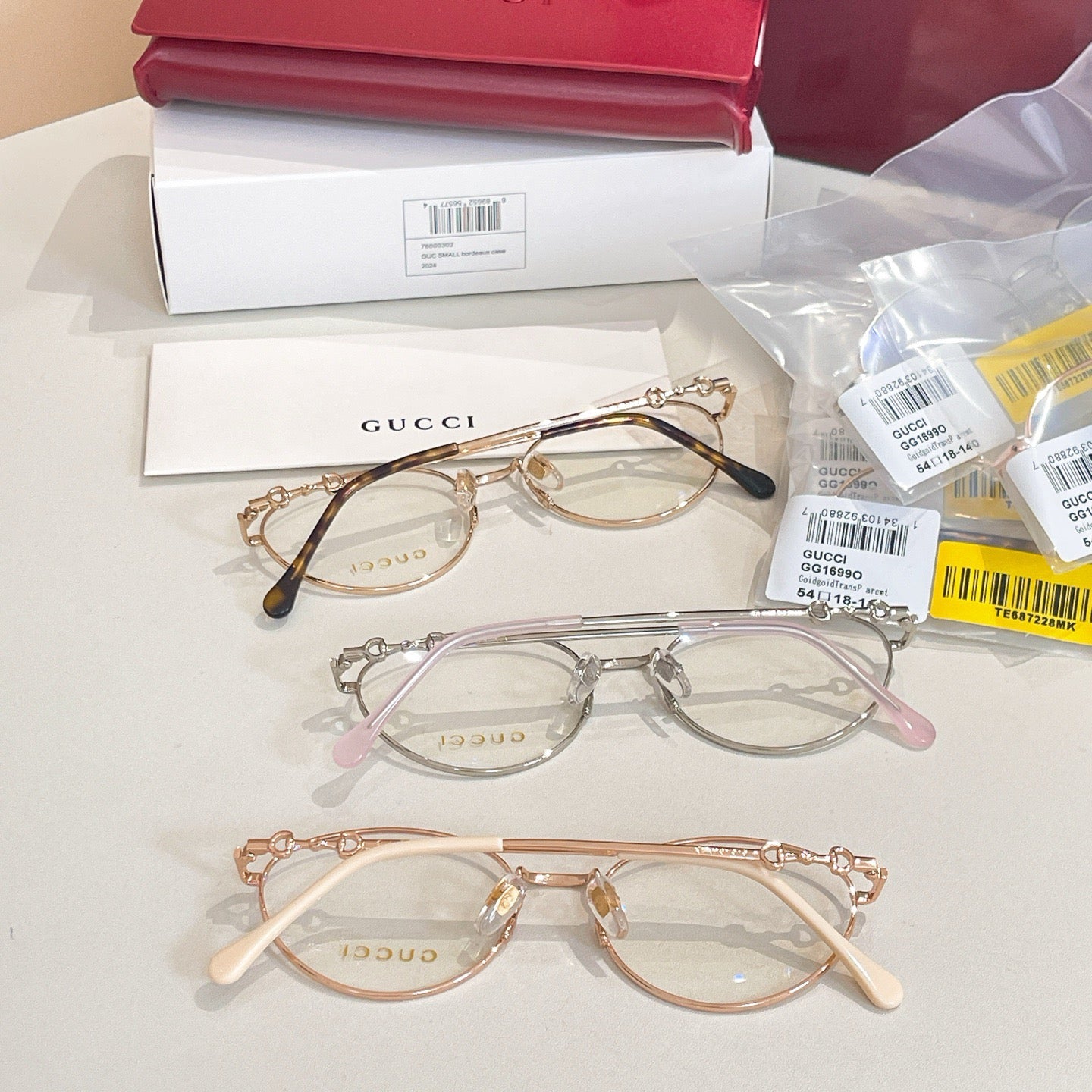 GG1699O Gucci Inspired Optical Glasses – Round Metal Frame