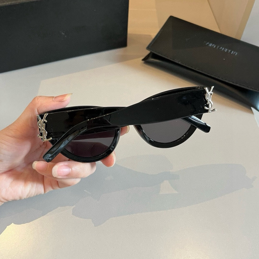 Inspired Saint Laurent SL M94 – Cat-Eye Logo Sunglasses (1:1 Mirror Quality)