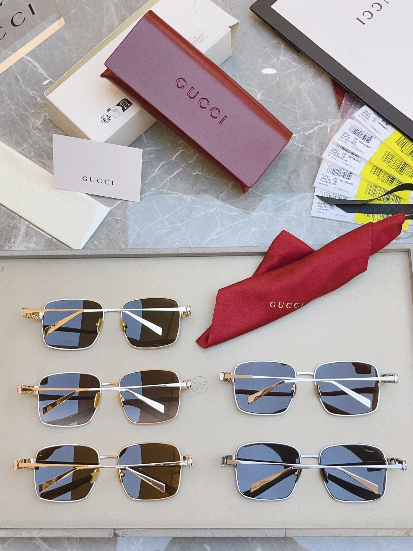 GG1937S Gucci Inspired Oversized Sunglasses – Square Metal Frame