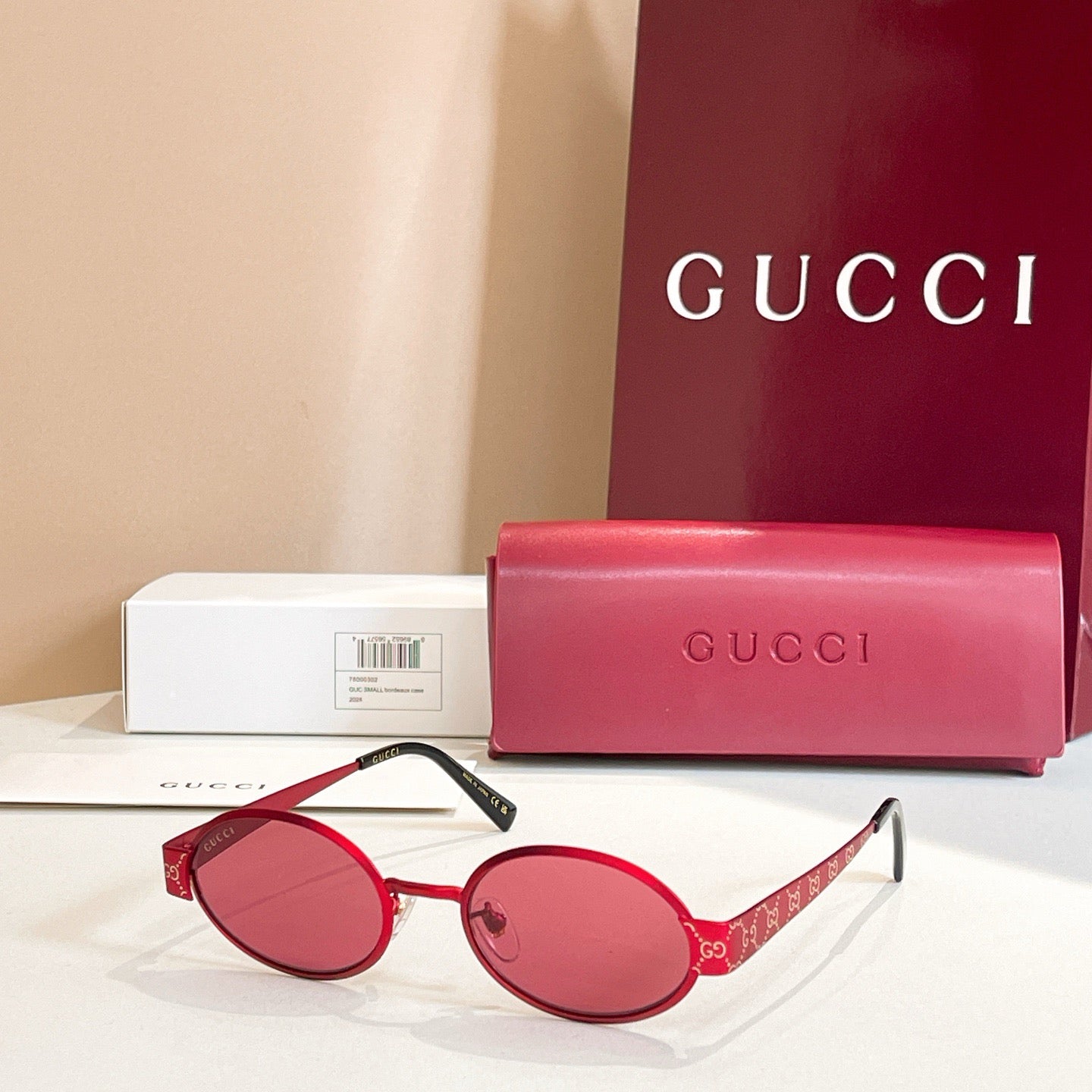 Gucci GG1854S – Retro Oval Metal Sunglasses (Inspired, 1:1 Mirror Quality)