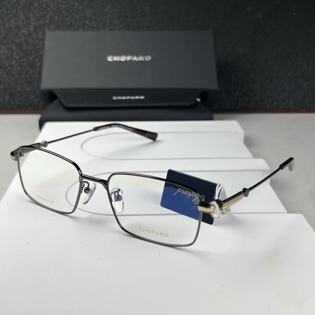 Inspired Chopard VCHI45J – Luxury Square Titanium Eyeglasses (1:1 Mirror Quality)