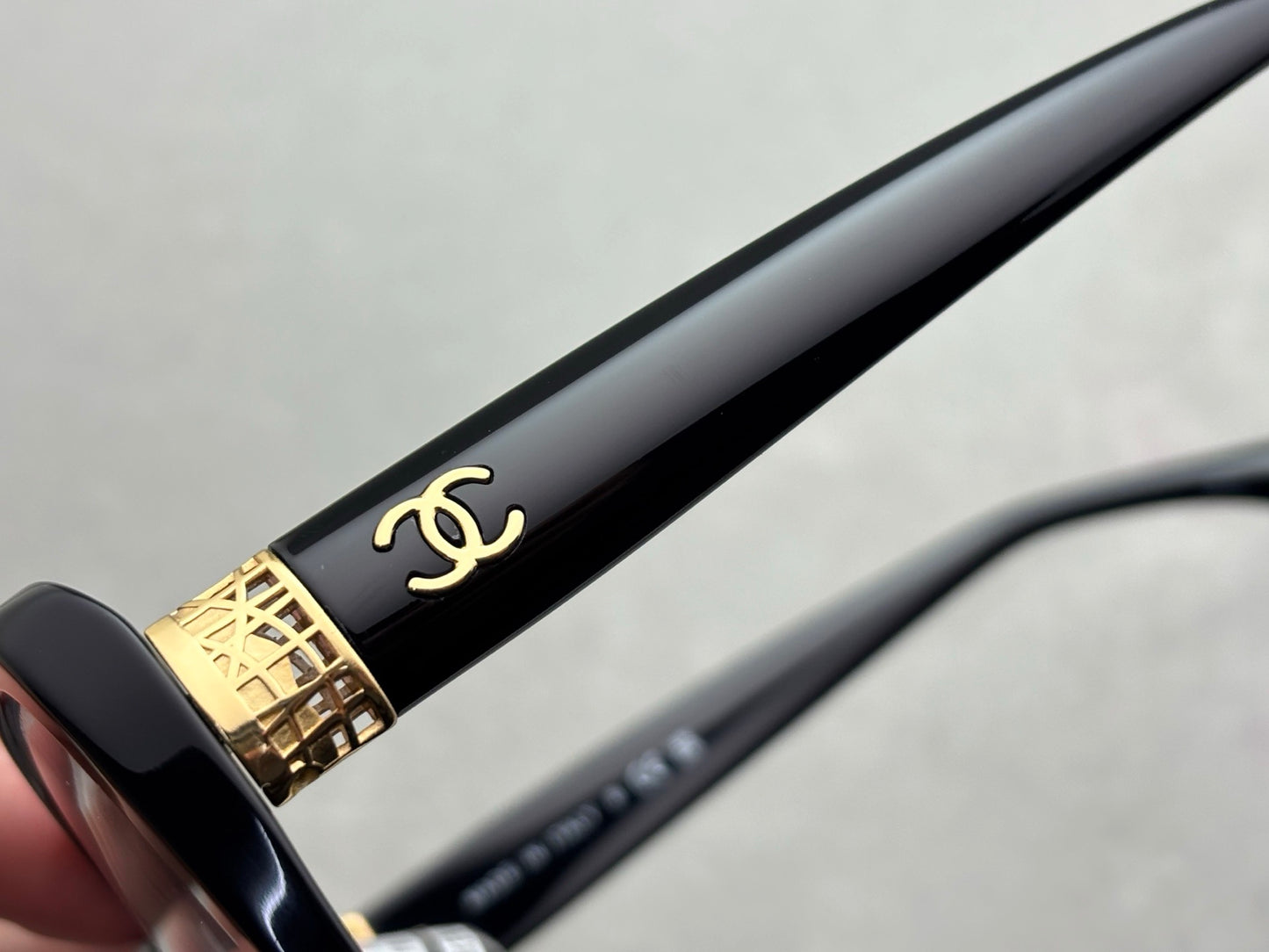 Inspired Chanel CH3479-S-A – Oversized Square Eyeglasses with Gold Detailing (1:1 Mirror Quality)