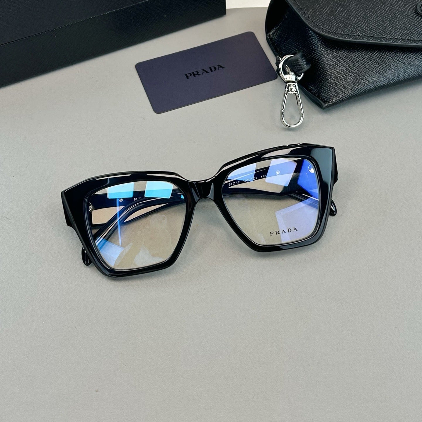 Inspired Prada VPR09Z – Triangle-Temple Geometric Butterfly Eyeglasses (1:1 Mirror Quality)
