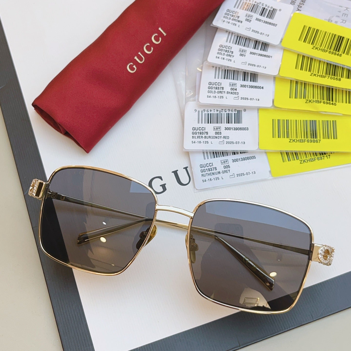 GG1937S Gucci Inspired Oversized Sunglasses – Square Metal Frame