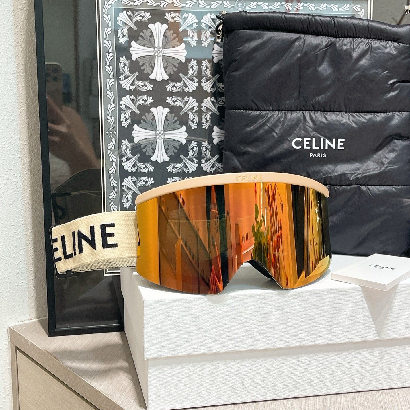 Inspired Celine Ski Goggles – Oversized Shield Design (Unisex)