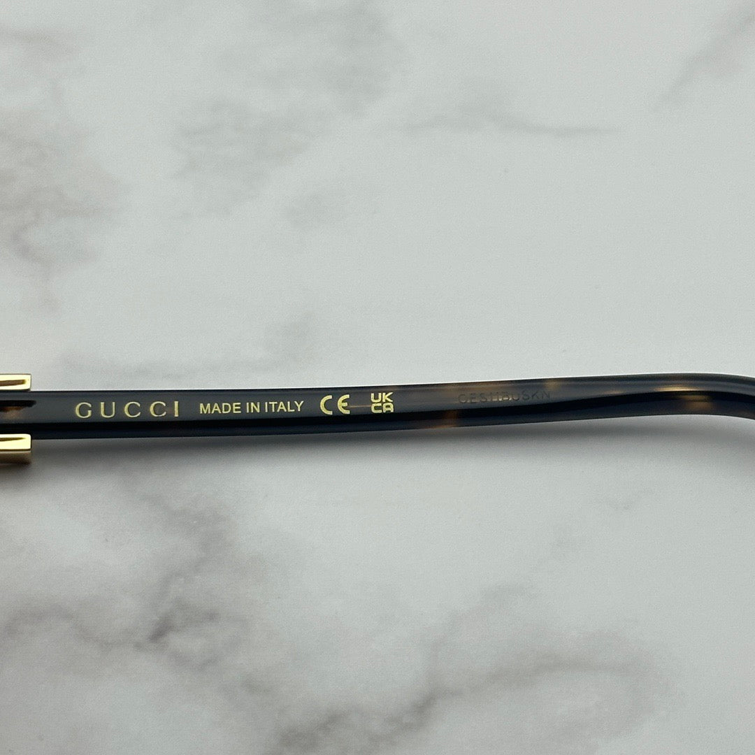 nspired Gucci GG1685OK – Rectangular Acetate Eyeglasses with Crystal Logo