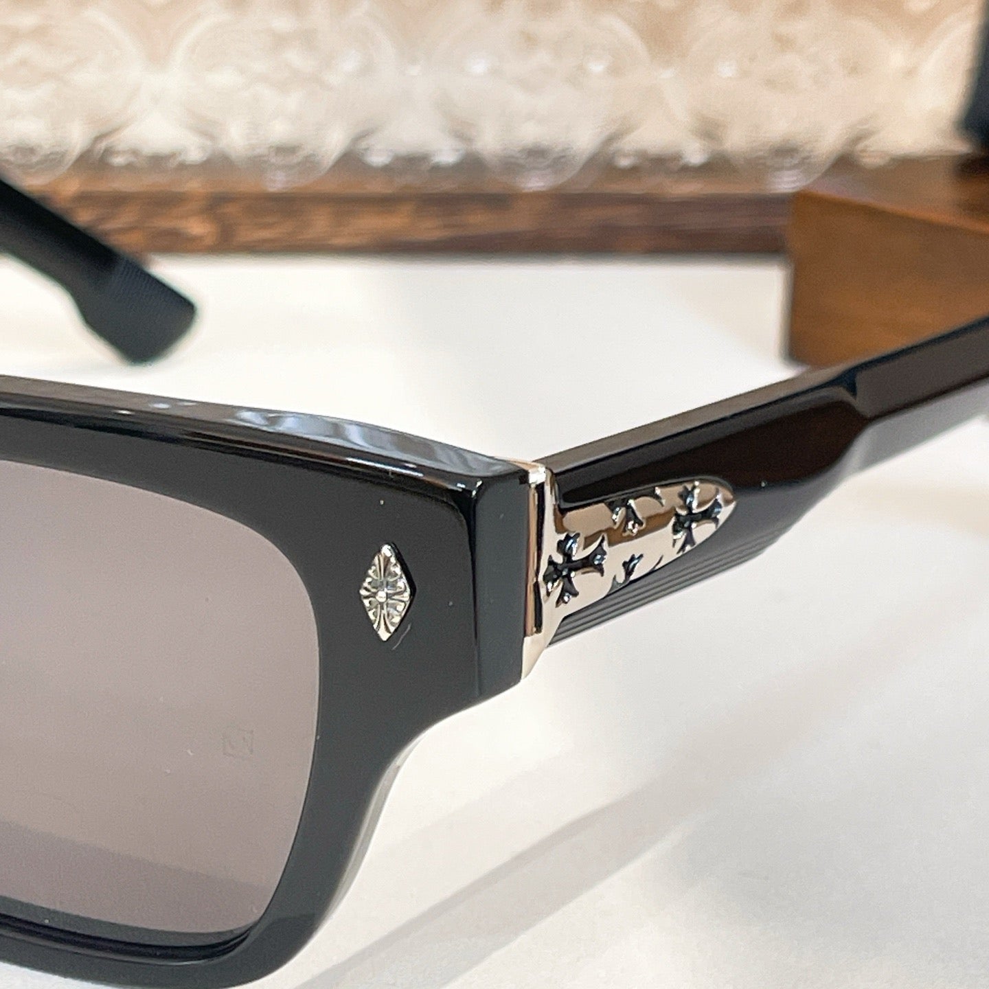 Inspired Chrome Hearts CRYPDIC – Rectangular Sunglasses (1:1 Mirror Quality)