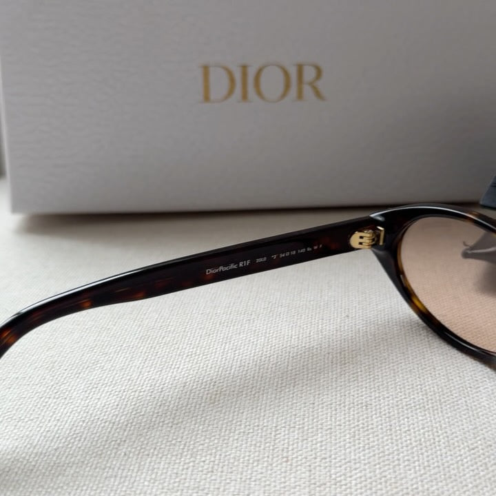 Inspired DiorPacific R1F – Oval Slim Sunglasses (1:1 Mirror Quality)