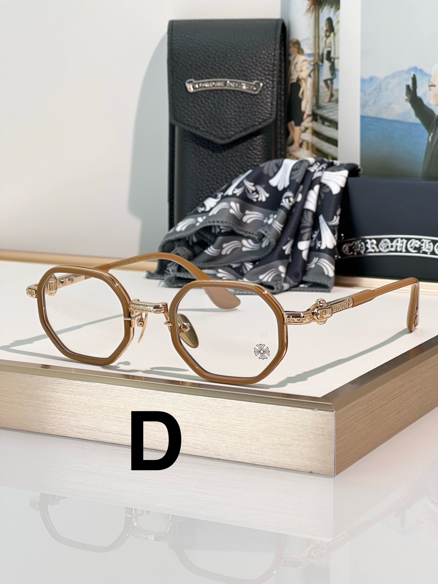 Inspired Chrome Hearts TATTERS Optical Glasses – Geometric Frame (1:1 Mirror Quality)