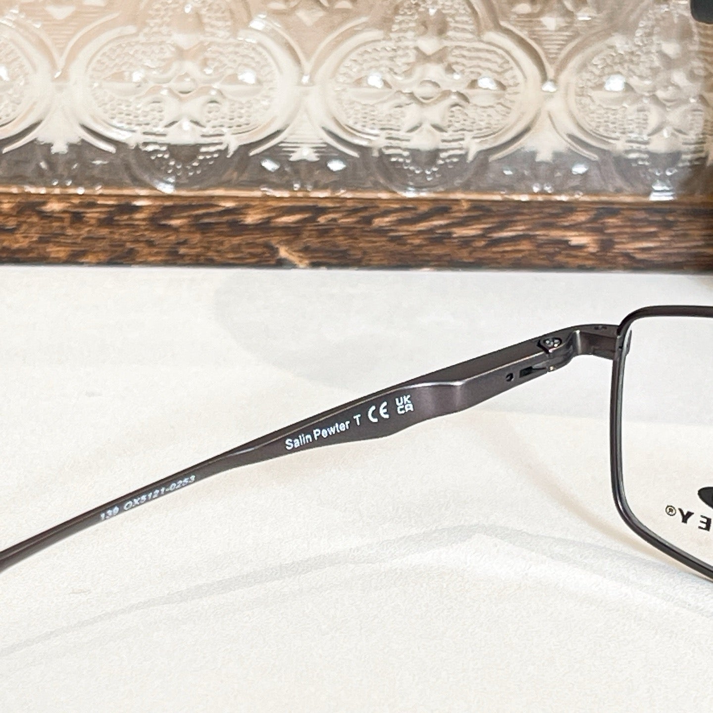 OX5121 Grey Metal Eyeglasses- Inspired by Oakley Titanium Lightweight Designer-Inspired Frame (Copy)