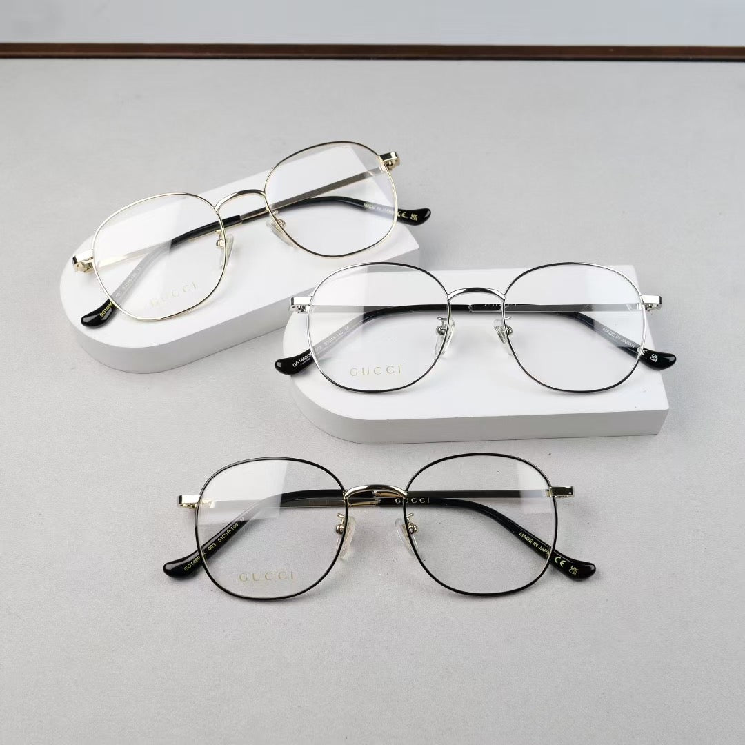 GG1469OA Inspired Square Metal Optical Glasses – Lightweight Aviator Style
