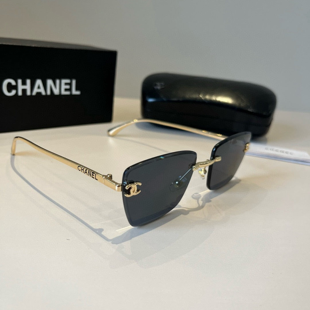 Inspired Chanel 6B073 – Rimless Square Sunglasses (1:1 Mirror Quality)