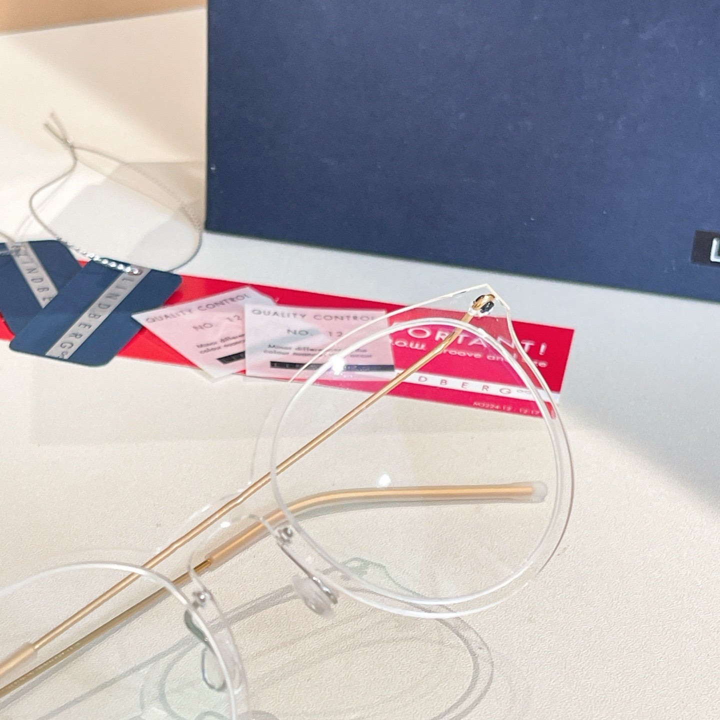 Inspired Lindberg 6600 – Round Clear Titanium Eyeglasses (1:1 Mirror Quality)