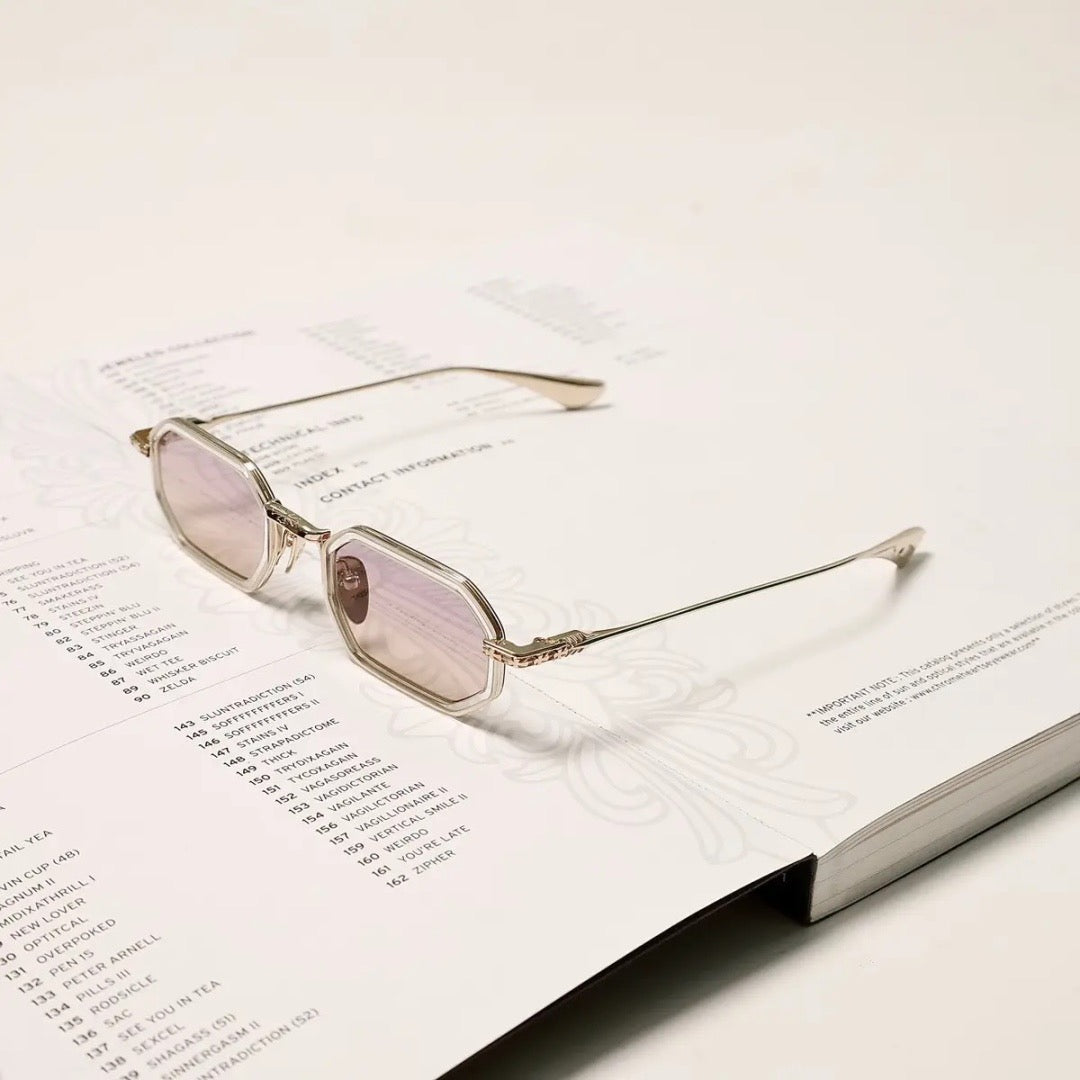 Inspired Chrome Hearts STYLIDA – Octagonal Metal Sunglasses with Zeiss Lenses (1:1 Mirror Quality)