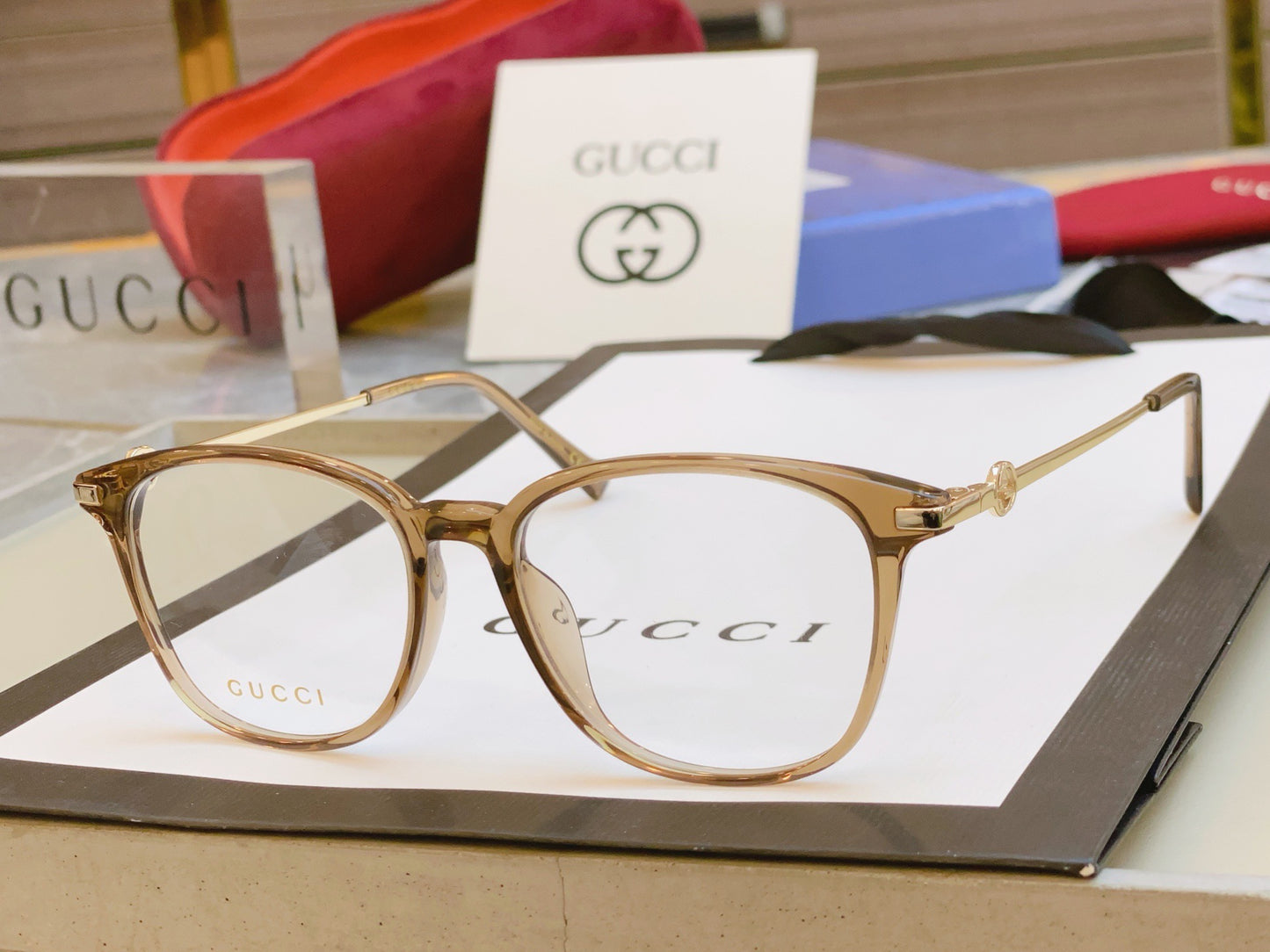 Inspired Gucci GG1745OA Oversized Square Optical Eyeglasses (1:1 Mirror Quality)