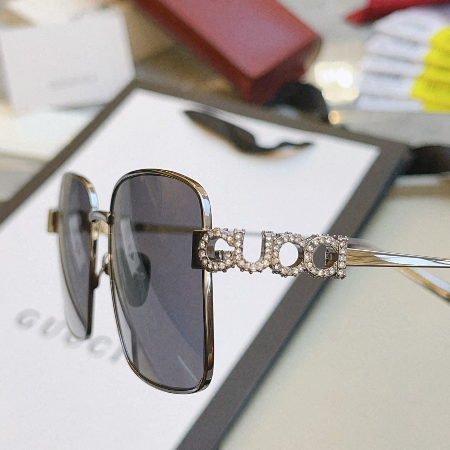 GG1937S Gucci Inspired Oversized Sunglasses – Square Metal Frame