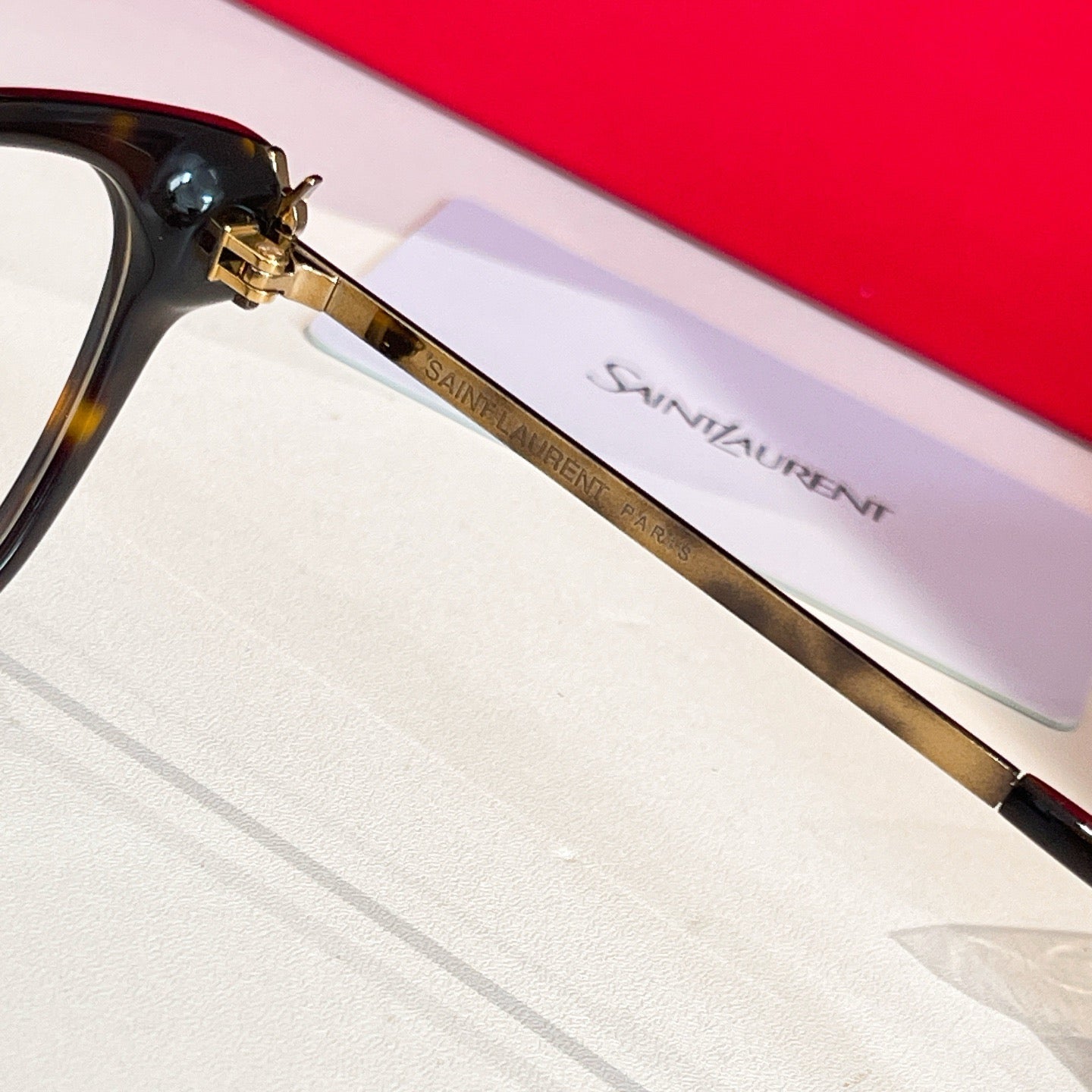 Inspired Saint Laurent SL M480-C/F – Classic Square Optical Eyeglasses (1:1 Mirror Quality)- Tortoise