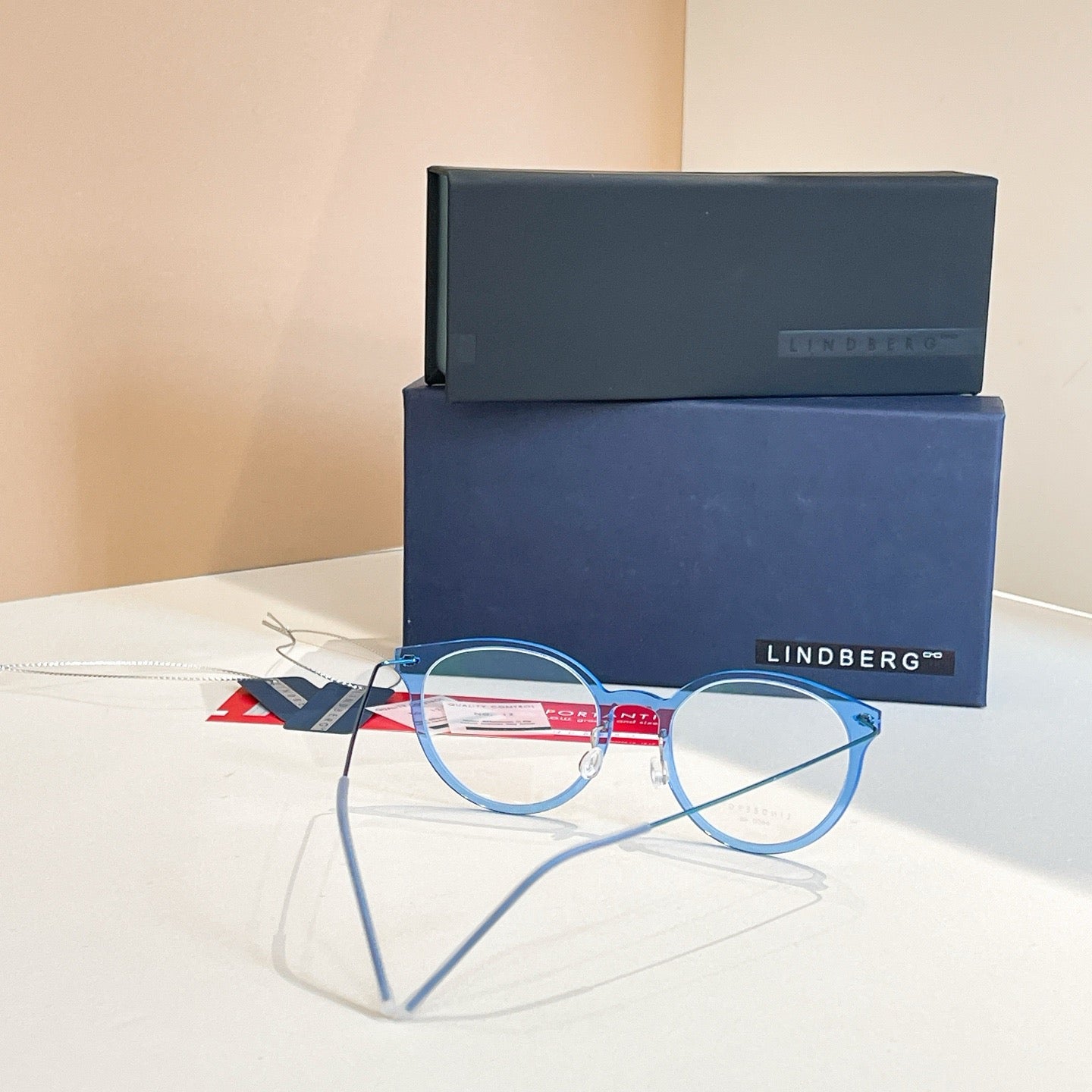 Inspired Lindberg 6600 – Round Blue Clear Titanium Eyeglasses (1:1 Mirror Quality)