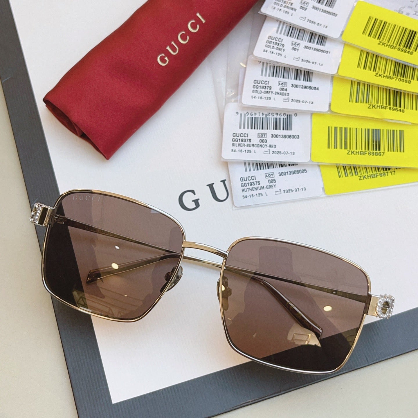 GG1937S Gucci Inspired Oversized Sunglasses – Square Metal Frame