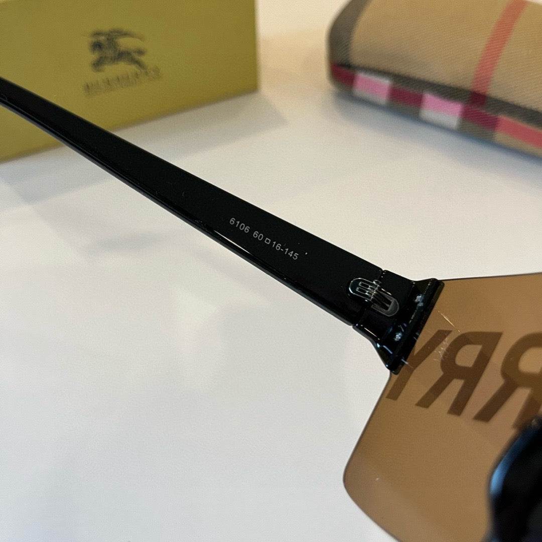 Inspired Burberry BE4291 – Oversized Shield Sunglasses (1:1 Mirror Quality)- Brown