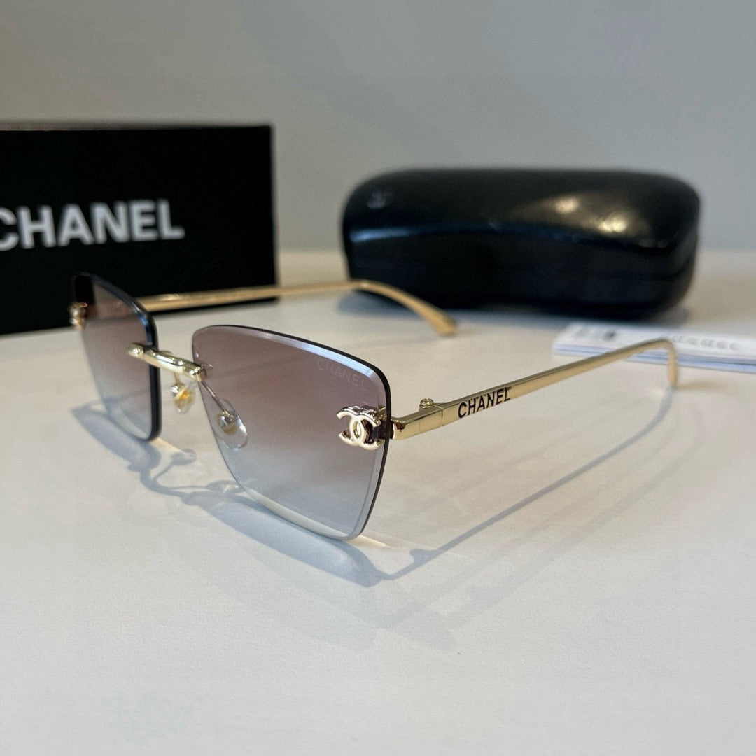 Inspired Chanel 6B073 – Rimless Gradient Square Sunglasses (1:1 Mirror Quality)