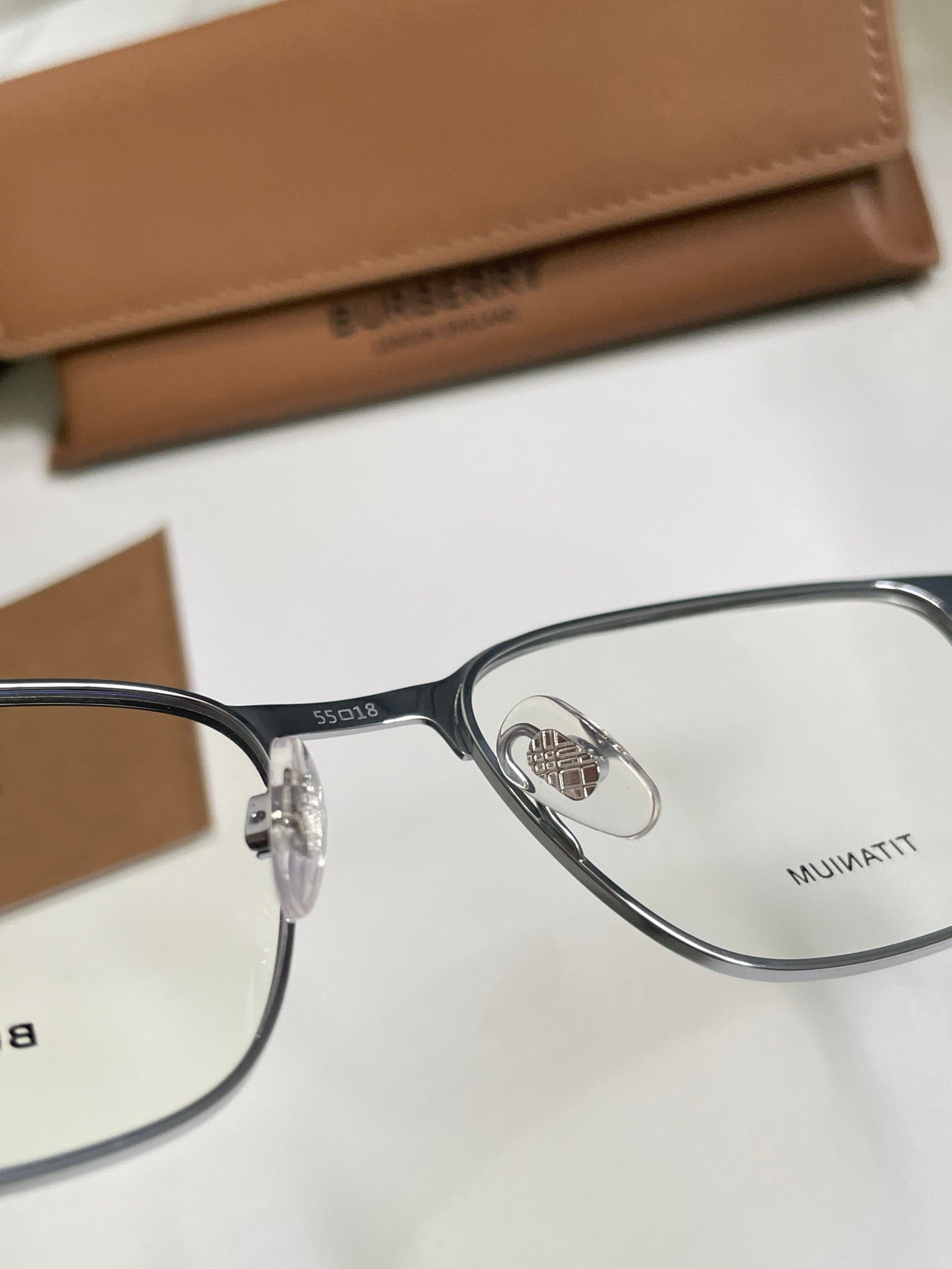 Inspired Burberry BE1372 – Business Rectangle Titanium Optical Eyeglasses (1:1 Mirror Quality)