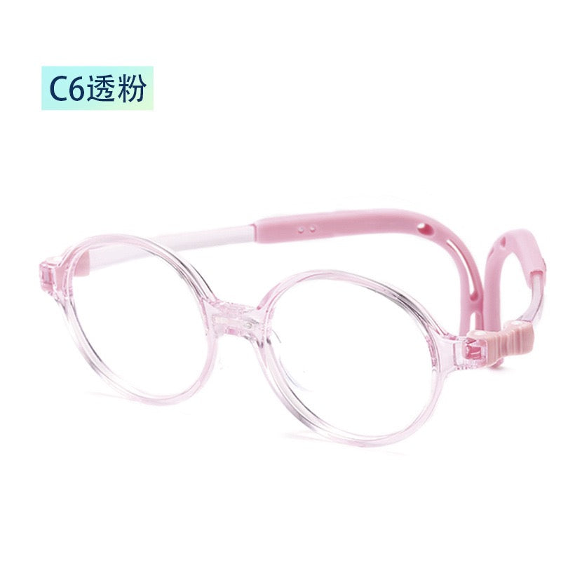 Children’s Flexible Silicone Kids Myopia Control Glasses Frame – Model T101 (Ages 4–6)