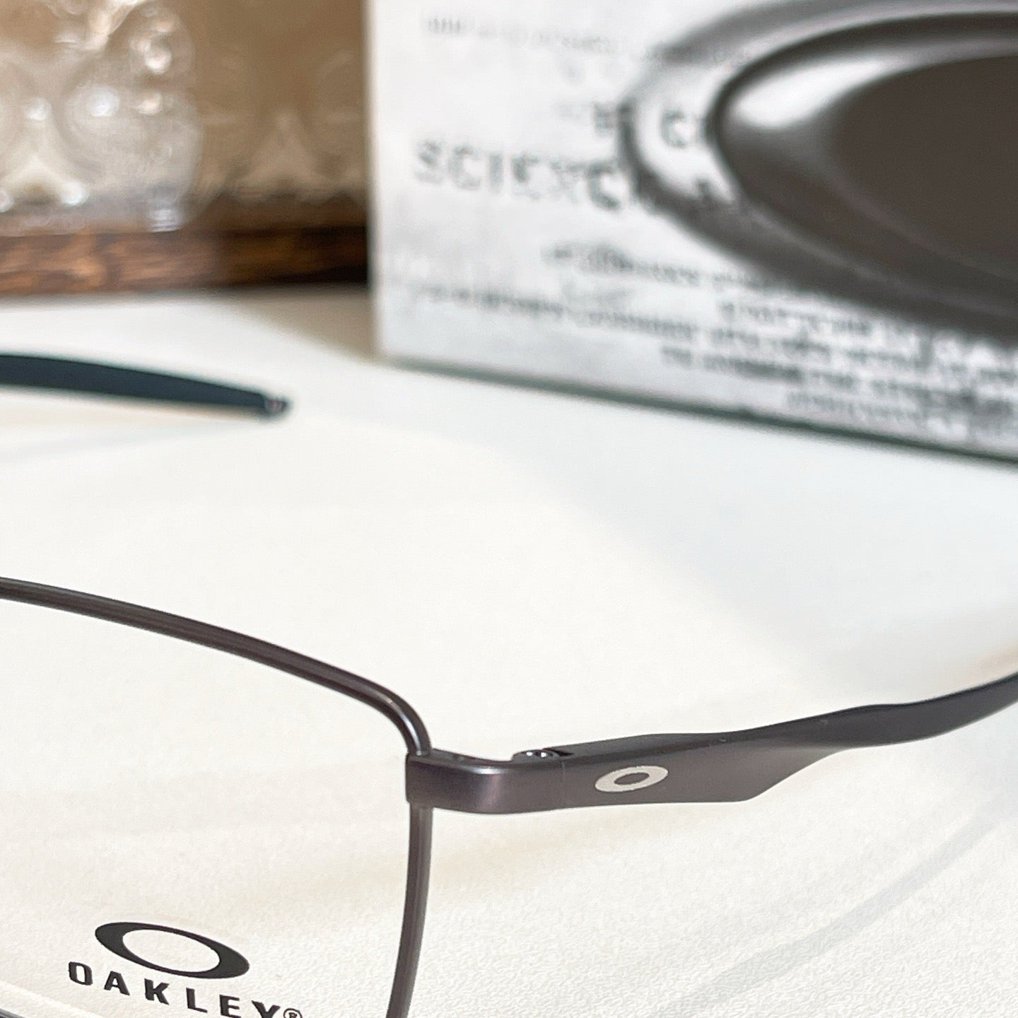 OX5121 Grey Metal Eyeglasses- Inspired by Oakley Titanium Lightweight Designer-Inspired Frame (Copy)