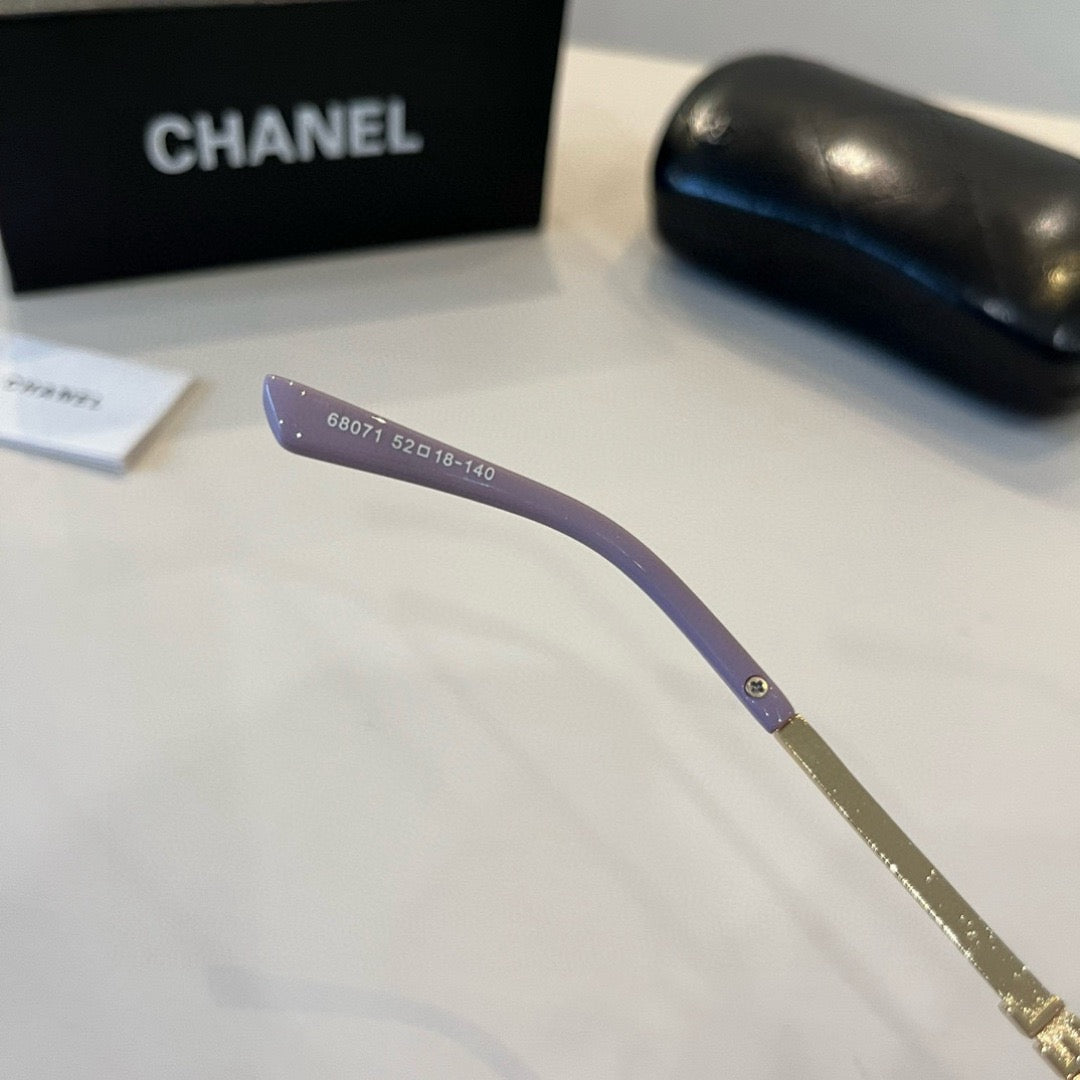 Inspired Chanel 68071 – Rimless Pink Sunglasses with Logo Temples (1:1 Mirror Quality)