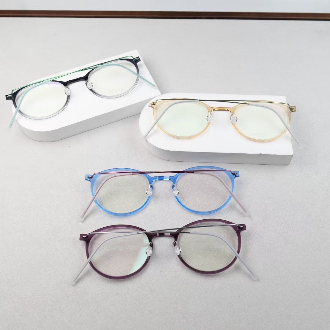 Lindberg Inspired 6541 – Lightweight Round Eyeglasses (1:1 Mirror Quality)