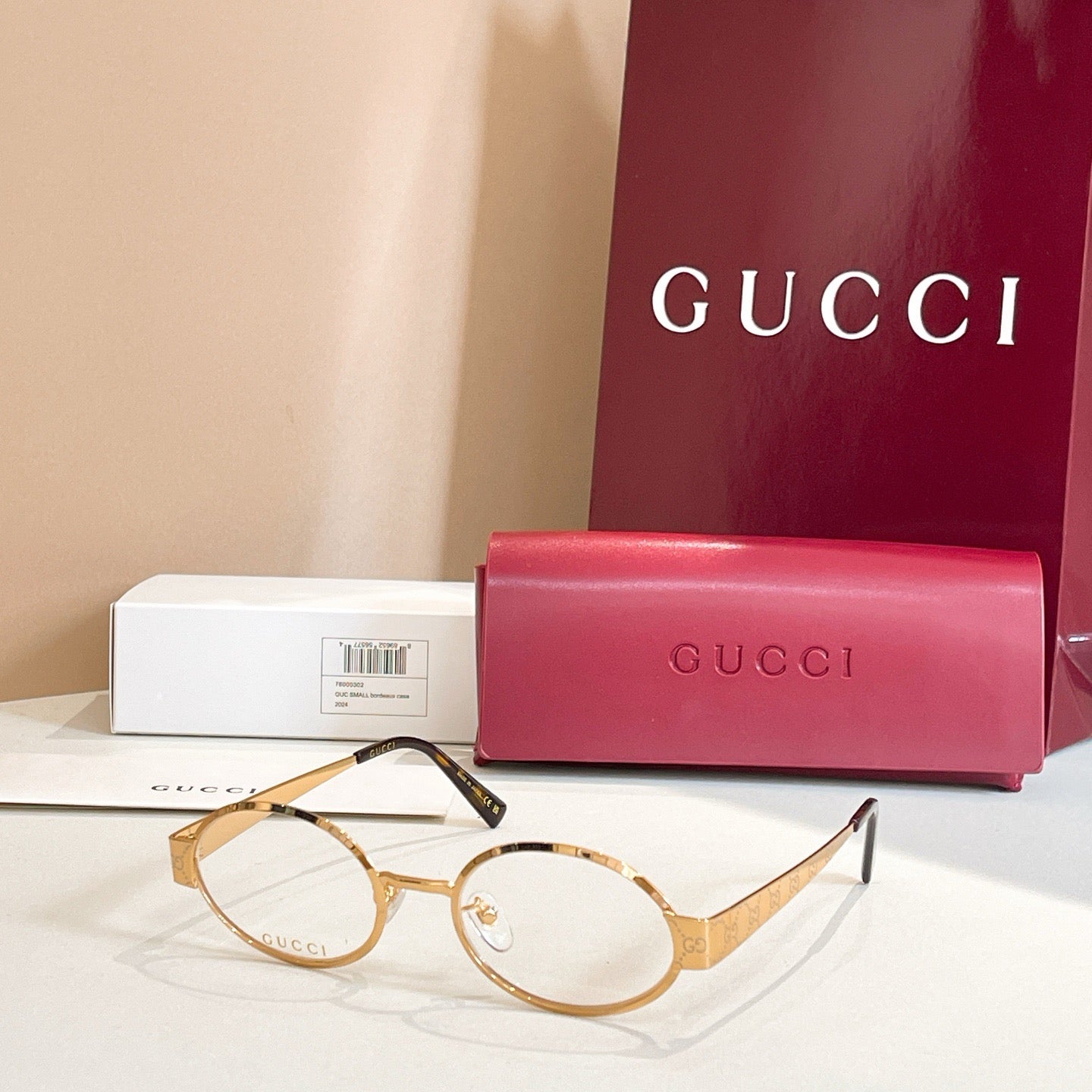 Gucci GG1854O – Retro Oval Optical Glasses (Inspired, 1:1 Mirror Quality)