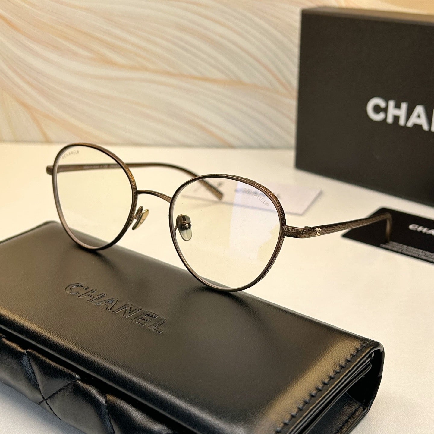 Inspired Chanel CH2197 – Titanium Round Eyeglasses (1:1 Mirror Quality)