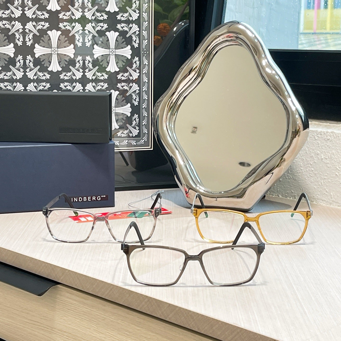 Inspired Lindberg 1264 – Rectangular Titanium Eyeglasses (1:1 Mirror Quality)