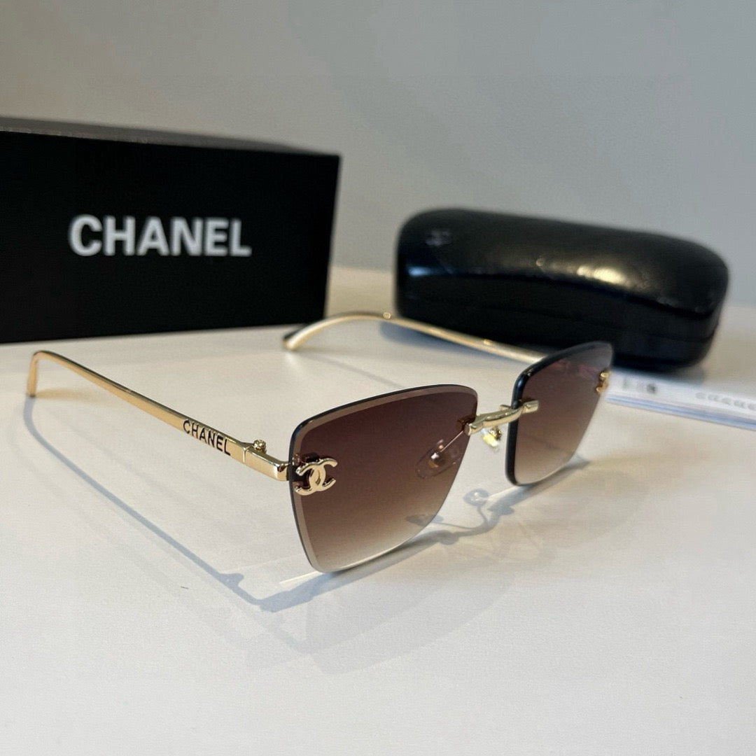 Inspired Chanel 6B073 – Rimless Gradient Square Sunglasses (1:1 Mirror Quality)