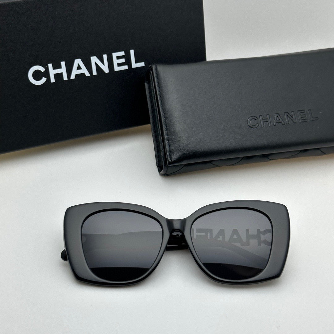 Chanel CH5422B Rectangular Crystal Logo Sunglasses (Inspired, 1:1 Mirror Quality)