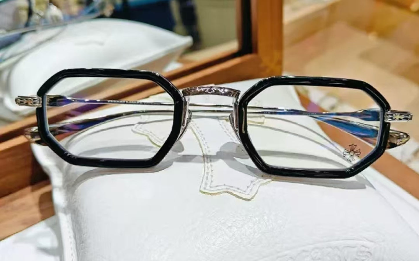 Inspired Chrome Hearts STYLIDA – Octagonal Metal Sunglasses with Zeiss Lenses (1:1 Mirror Quality)