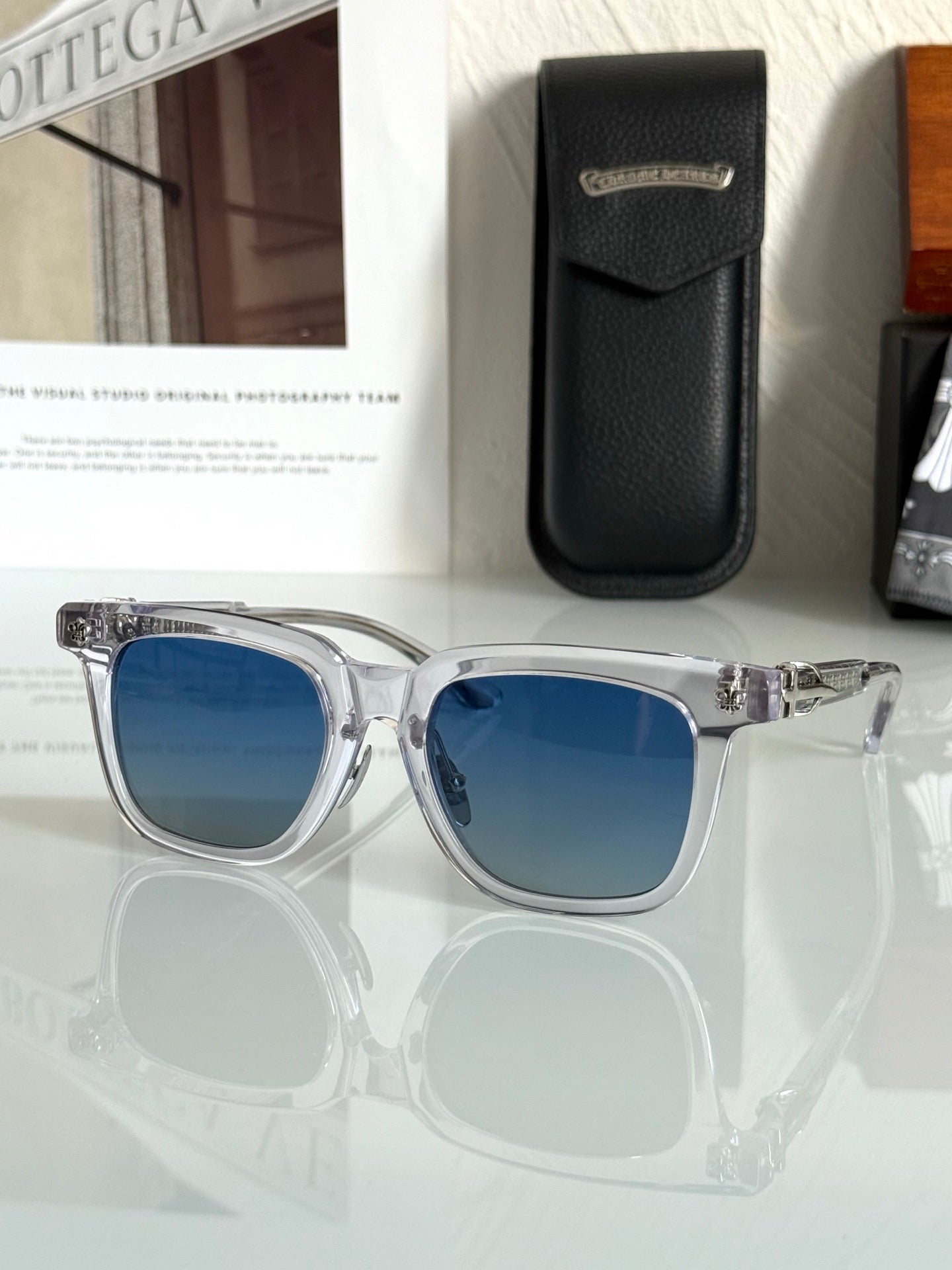 Inspired Chrome Hearts CH8127 – Thick Acetate Square Sunglasses (1:1 Mirror Quality)
