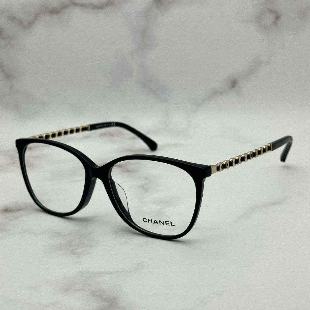 Inspired Chanel CH3408 – Woven Leather-Detail Eyeglasses (1:1 Mirror Quality)