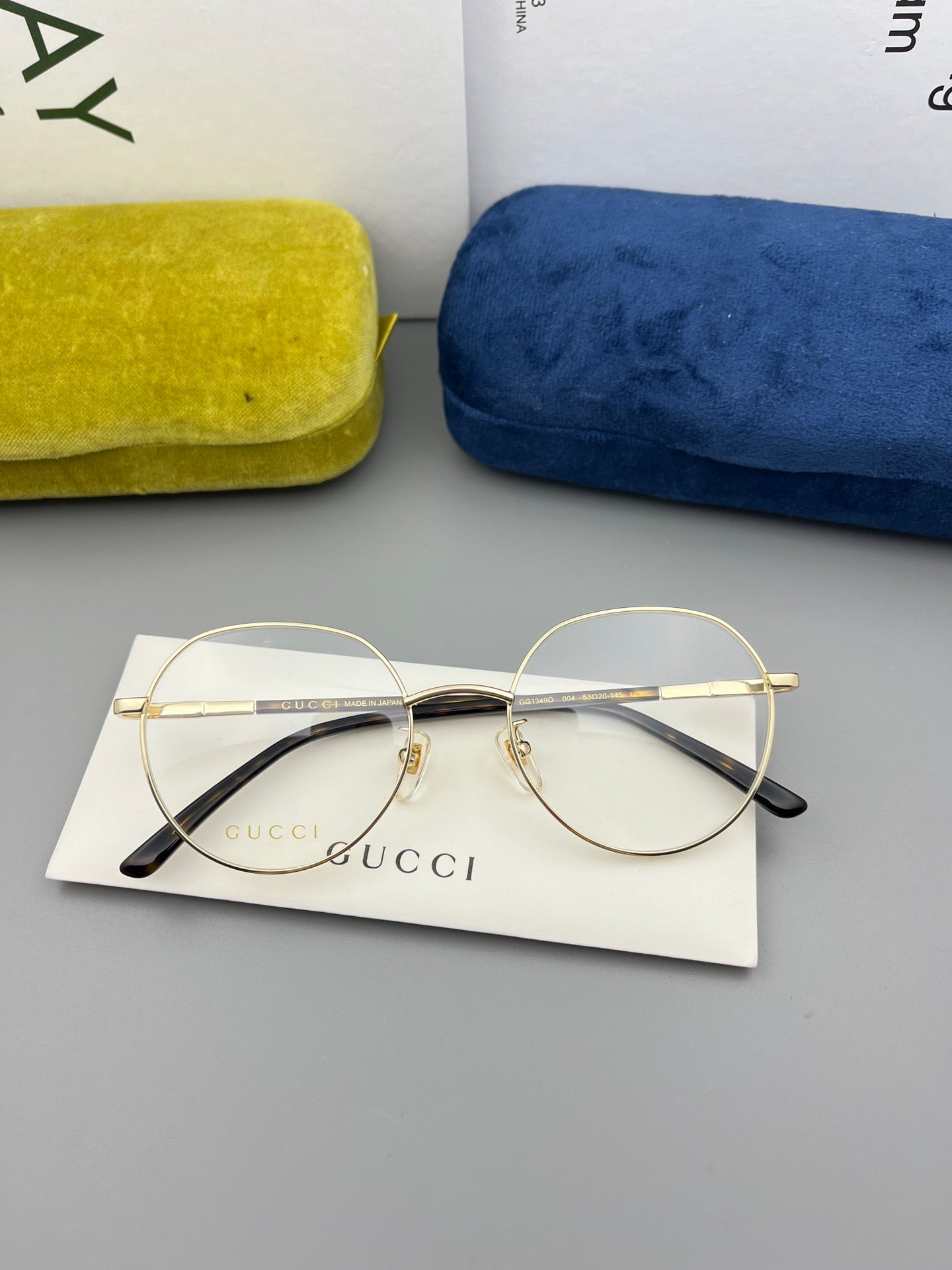 GG1349O Inspired Round Metal Optical Glasses – Lightweight Irregular Frame