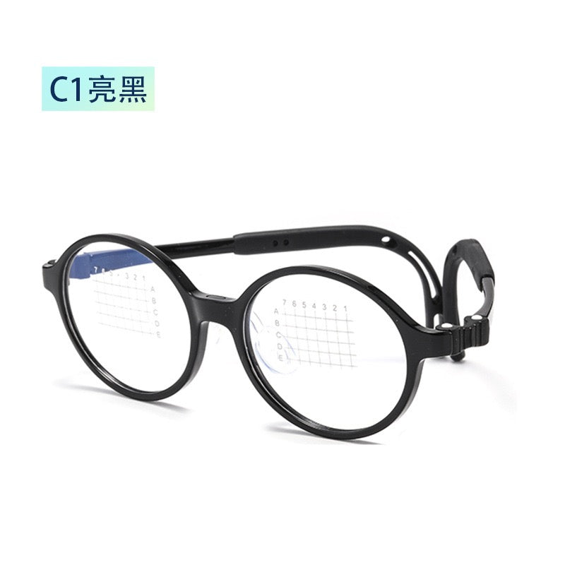 Kids Flexible Silicone Round Glasses – Lightweight Myopia Frame (Model T108)