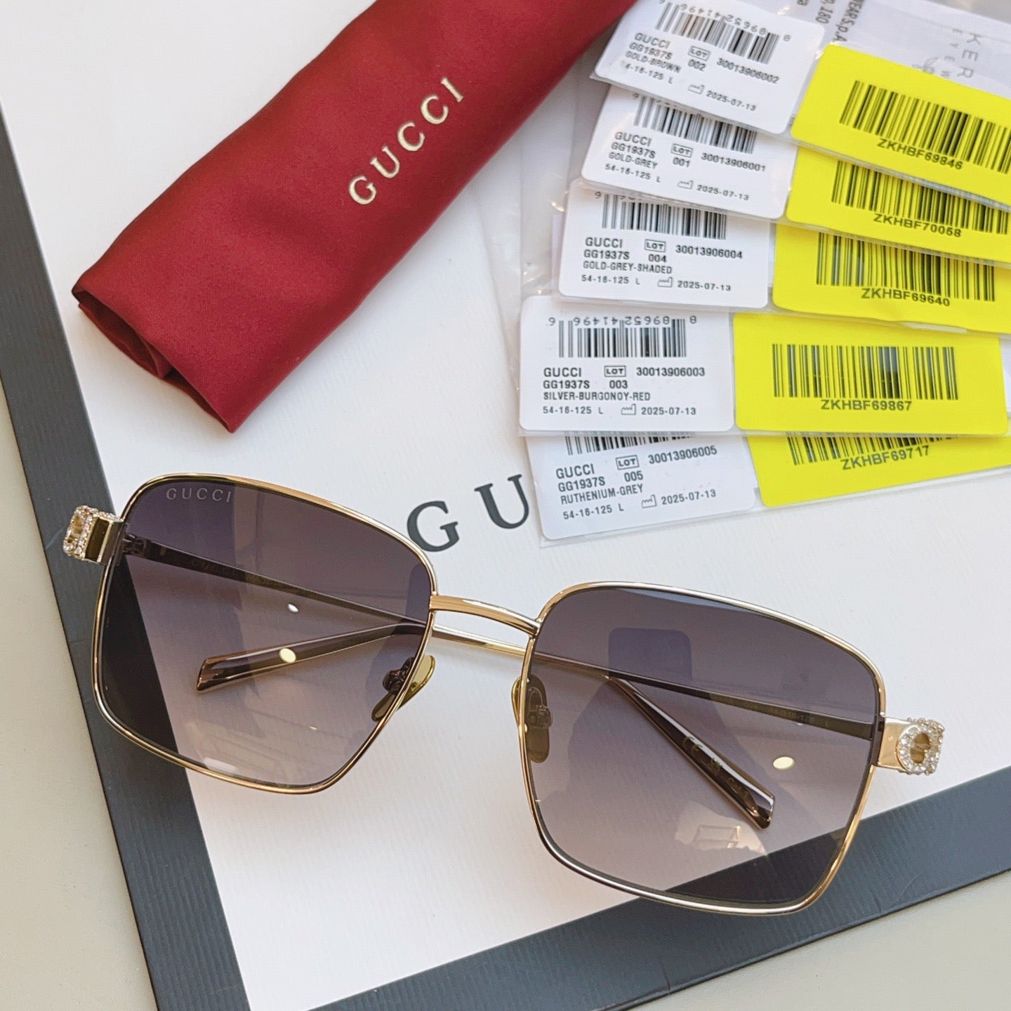 GG1937S Gucci Inspired Oversized Sunglasses – Square Metal Frame