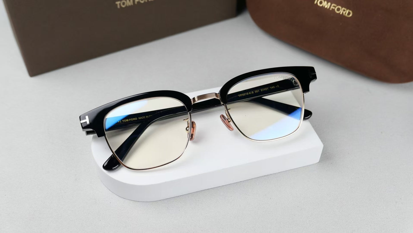 Tom Ford Inspired TF6016-K-B Eyeglasses | Designer Style Optical Frames