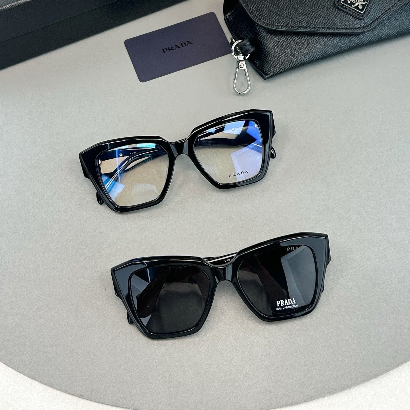Inspired Prada VPR09Z – Triangle-Temple Geometric Butterfly Sunglasses (1:1 Mirror Quality)