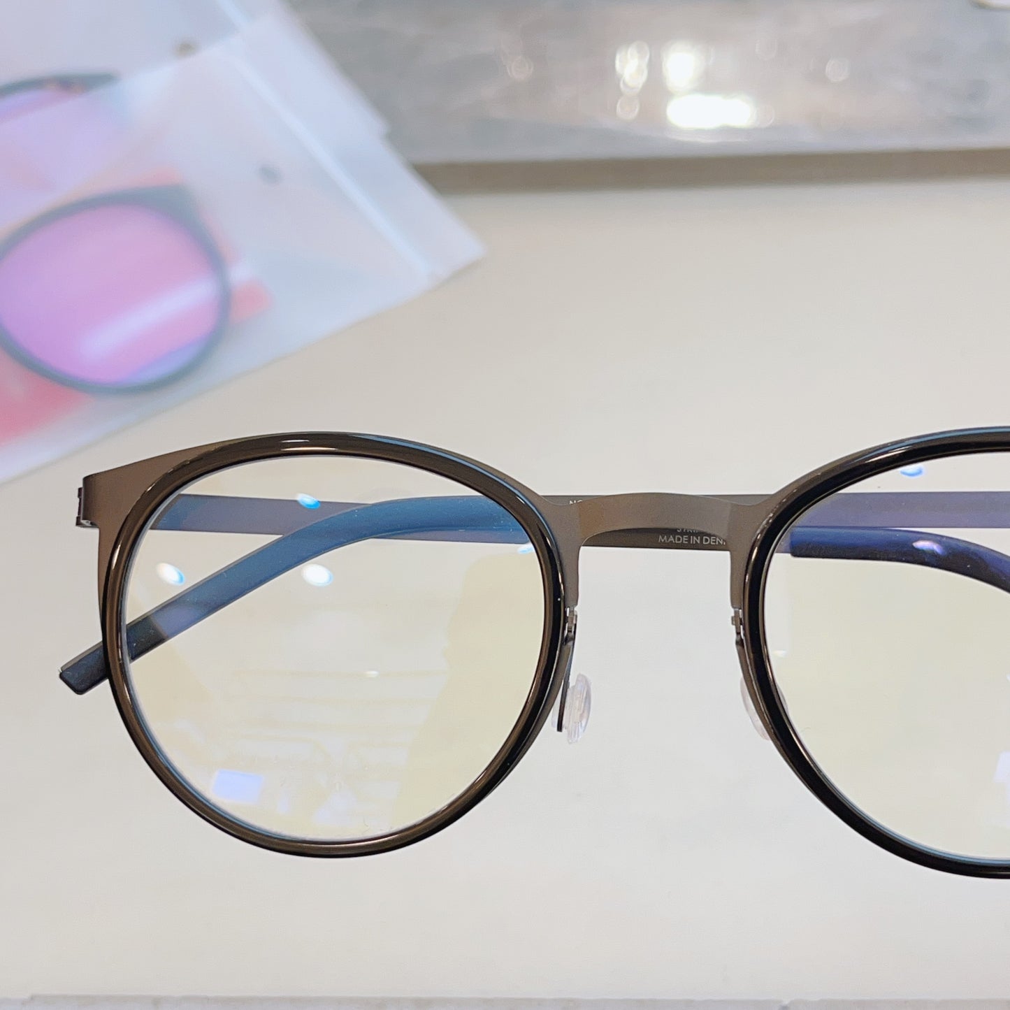 LINDBERG 9704 – Retro Cat-Eye Titanium Eyeglasses (High Edition)